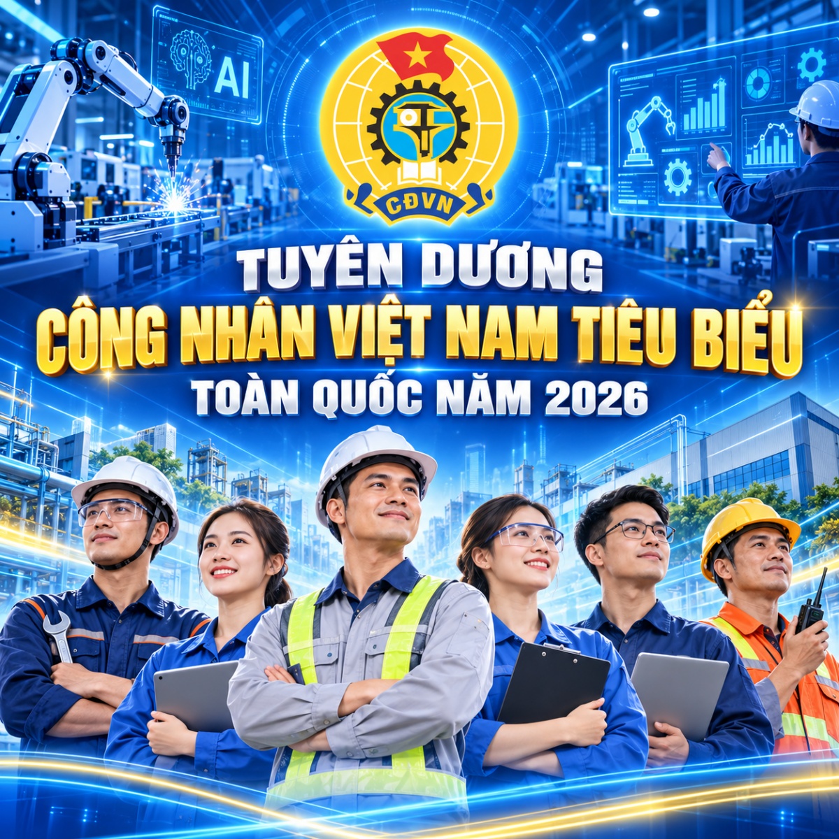 Sắp diễn ra lễ tuyên dương Công nhân Việt Nam tiêu biểu toàn quốc 2026