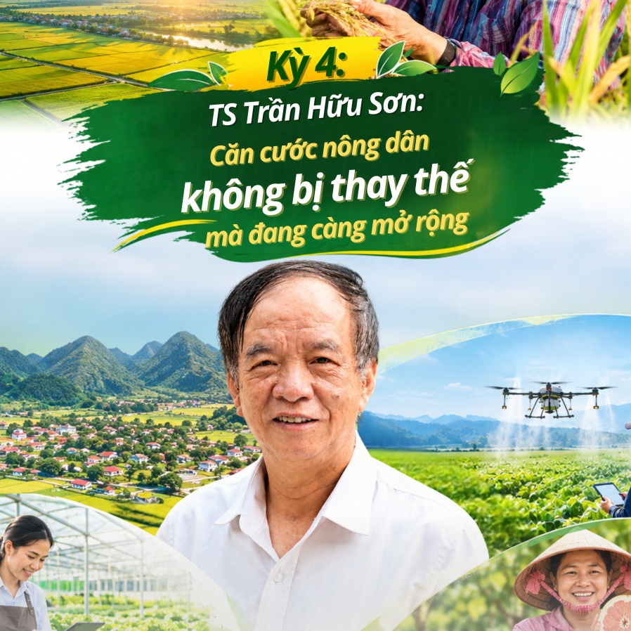 Đi tìm căn cước của người nông dân trong kỷ nguyên mới - Kỳ 4: TS Trần Hữu Sơn: Căn cước nông dân không bị thay thế mà đang càng mở rộng