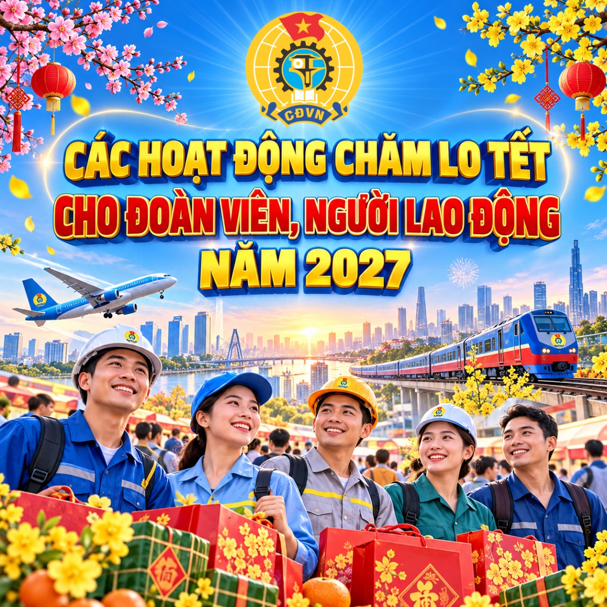 Các hoạt động chăm lo tết cho đoàn viên, người lao động năm 2027