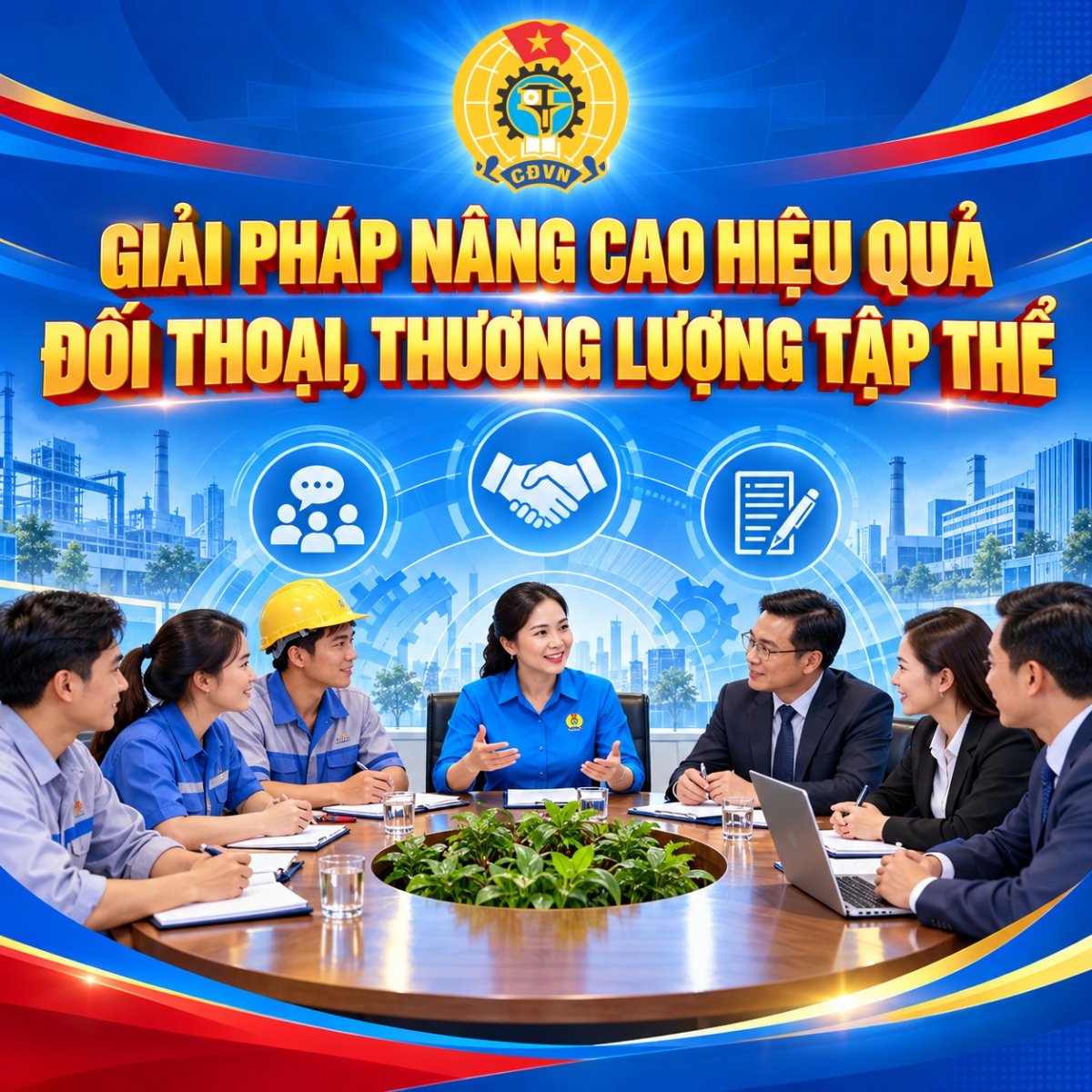 Giải pháp nâng cao hiệu quả đối thoại, thương lượng tập thể