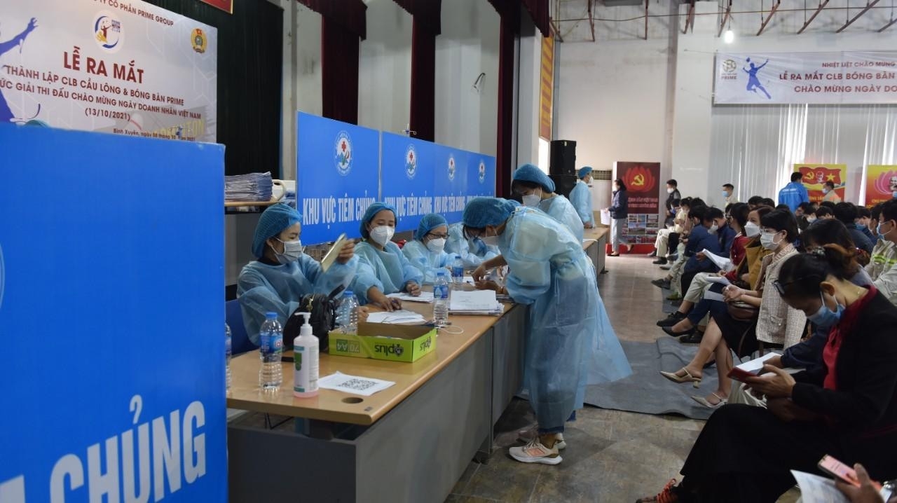 Prime Group đón người lao động trở lại làm việc với mũi vắc xin thứ 3