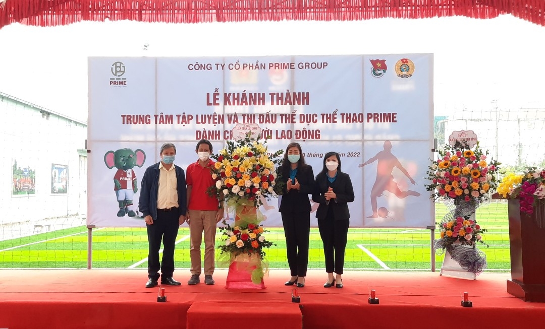 Prime Group xây dựng nhà thi đấu hơn 1,1 tỷ đồng cho người lao động