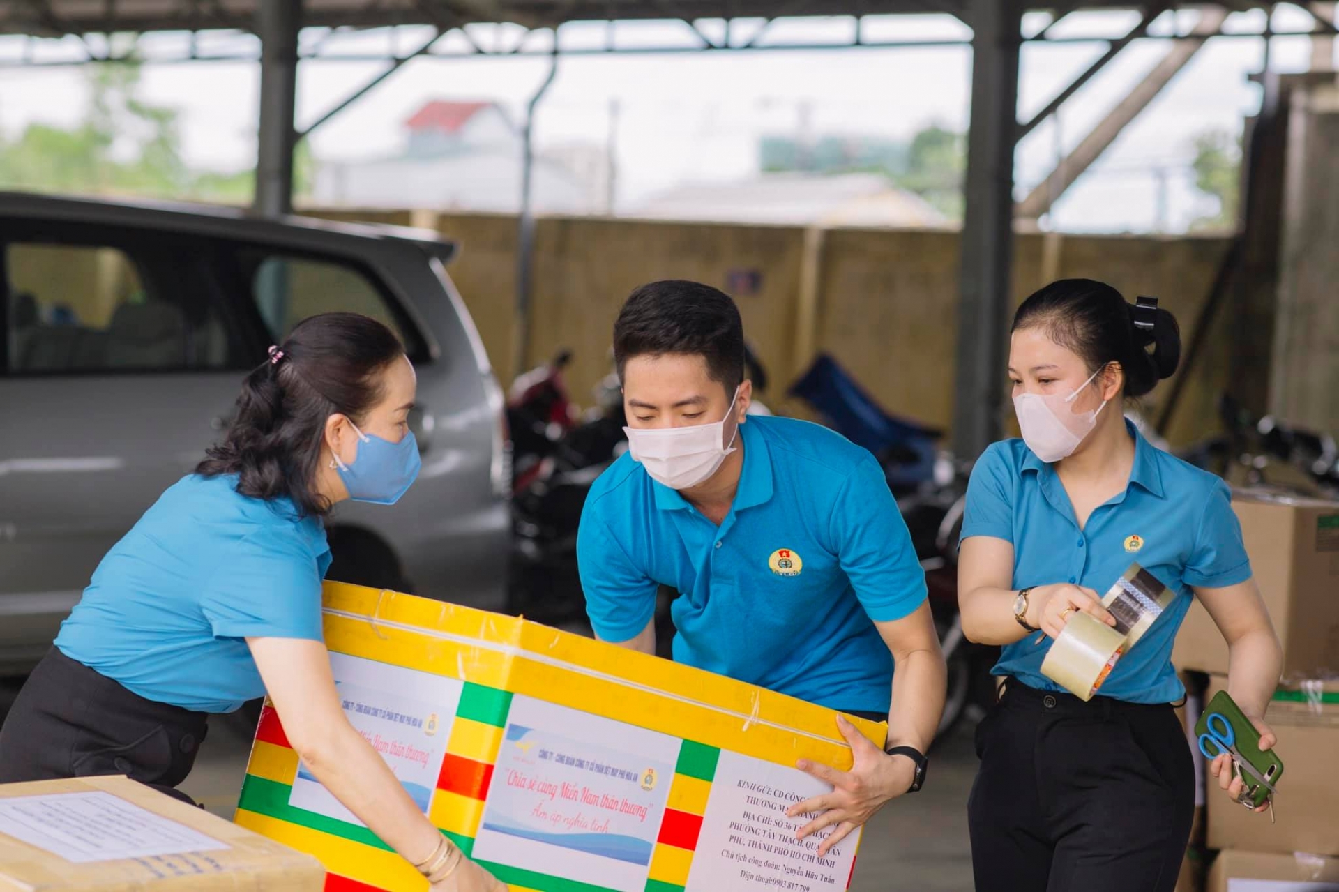 Công đoàn Dệt may chung tay hướng về miền Nam
