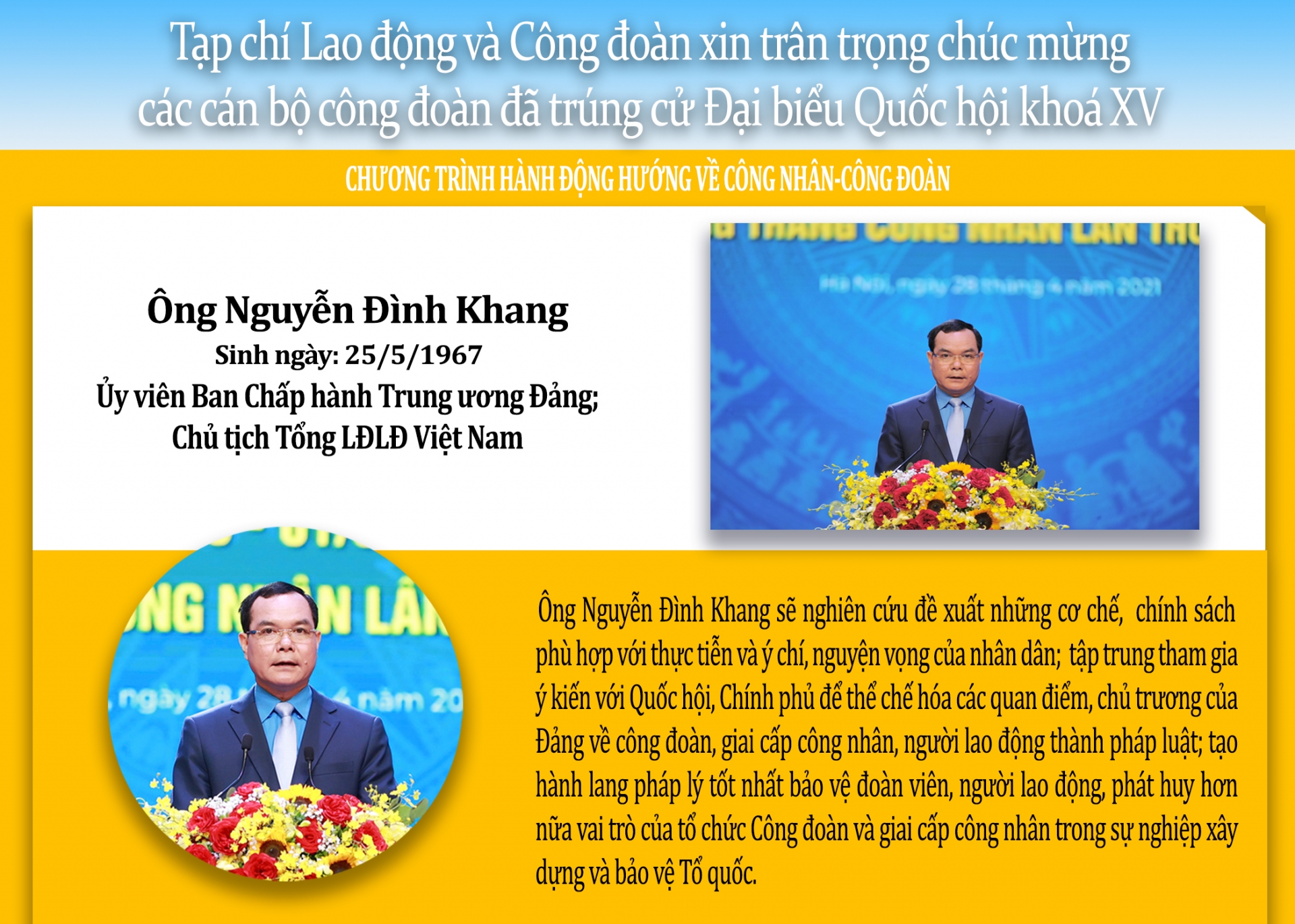 12 cán bộ công đoàn trúng cử ĐBQH và hoạt động hướng về Công nhân - Công đoàn 12 cán bộ công đoàn trúng cử ĐBQH và hoạt động hướng về Công nhân - Công đoàn