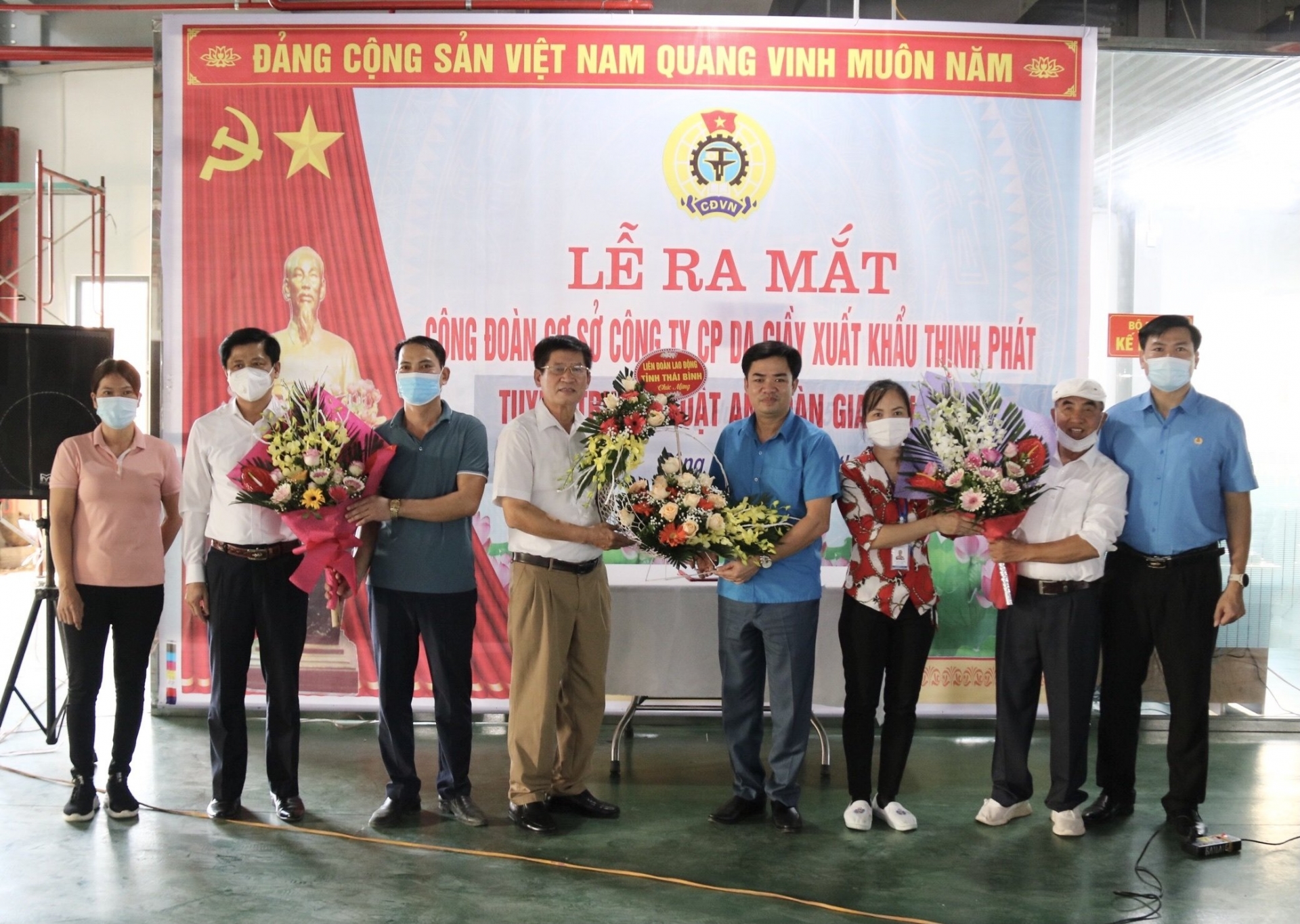 LĐLĐ Thái Bình: Thành lập mới 2 công đoàn cơ sở