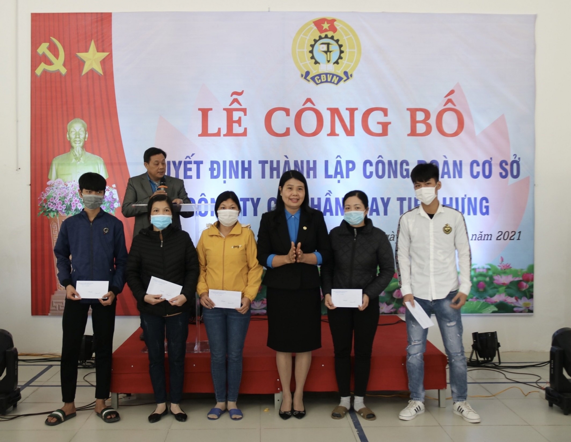 Thái Bình: Liên đoàn Lao động huyện Hưng Hà tổ chức ra mắt công đoàn cơ sở Thái Bình: Liên đoàn Lao động huyện Hưng Hà tổ chức ra mắt công đoàn cơ sở