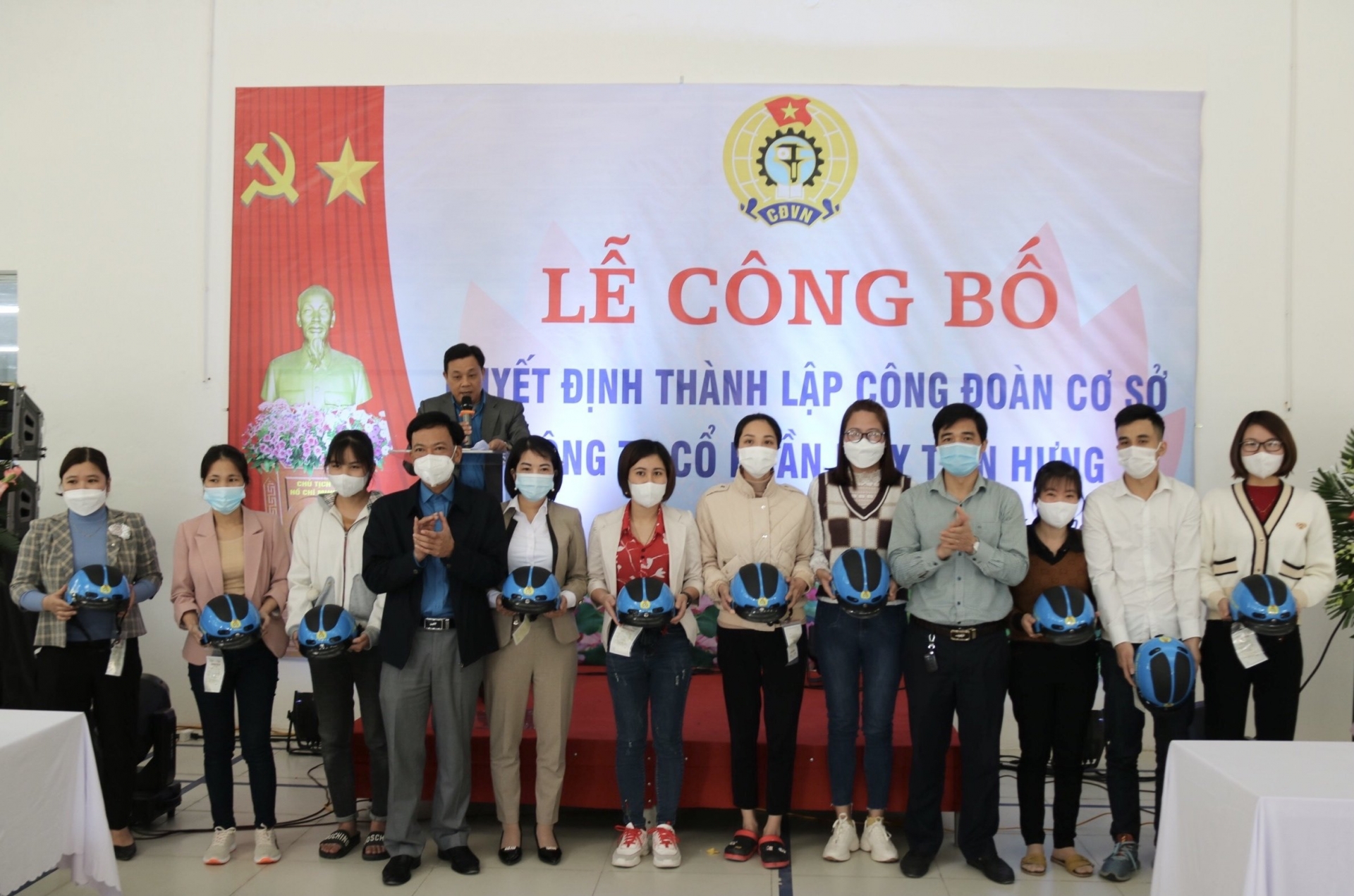 Thái Bình: Liên đoàn Lao động huyện Hưng Hà tổ chức ra mắt công đoàn cơ sở Thái Bình: Liên đoàn Lao động huyện Hưng Hà tổ chức ra mắt công đoàn cơ sở