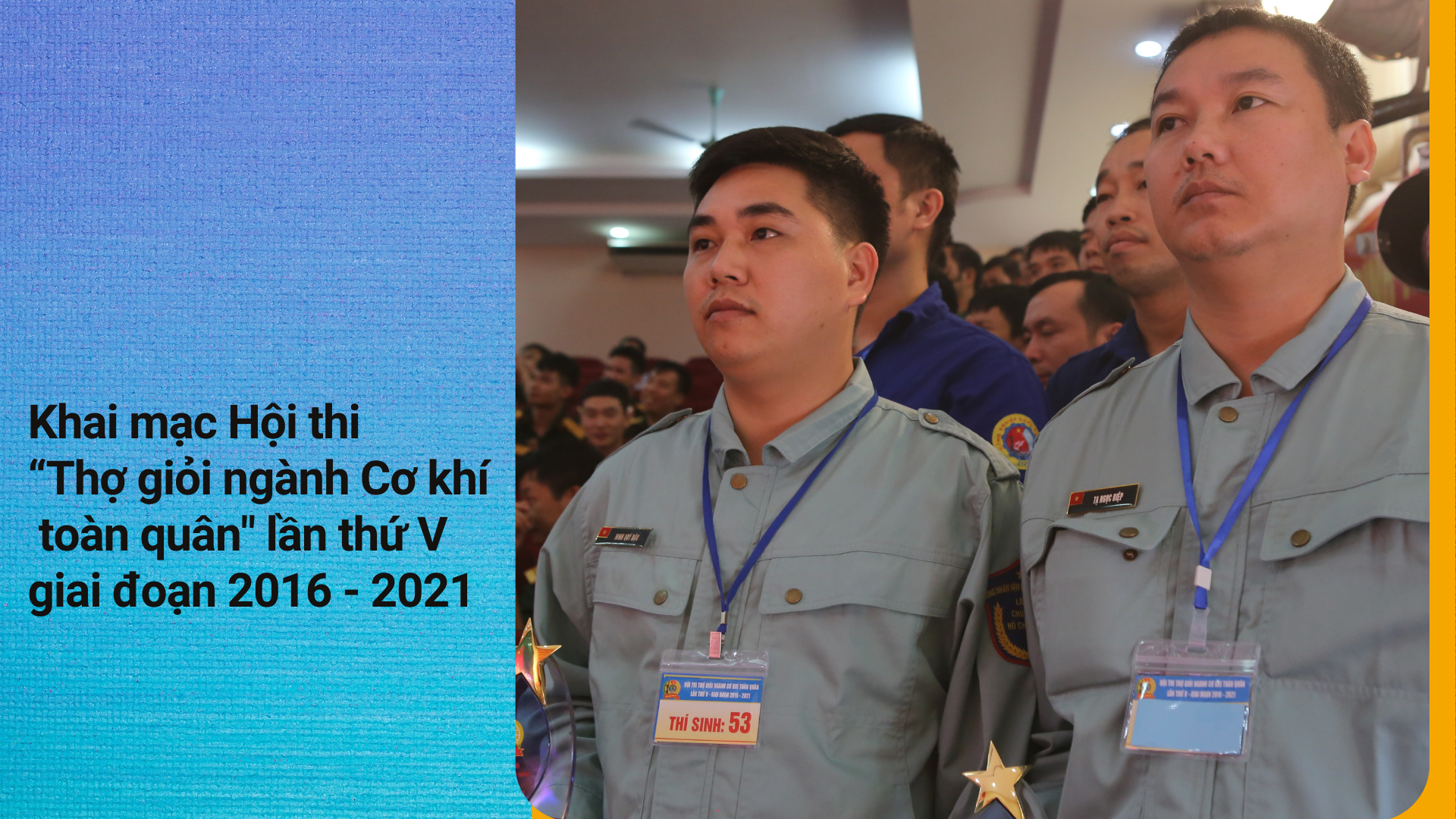 Khai mạc Hội thi “Thợ giỏi ngành Cơ khí toàn quân" lần thứ V giai đoạn 2016 - 2021