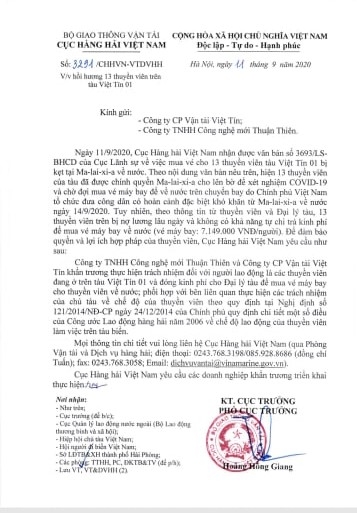 Công ty Thuận Thiên vi phạm pháp luật lao động nhưng không đủ căn cứ xử lý