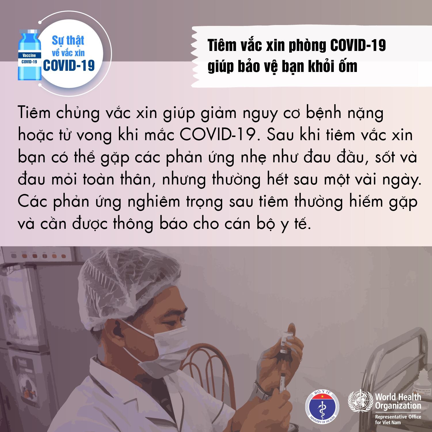 Bộ Y tế khuyến cáo những sự thật về vaccine phòng Covid-19