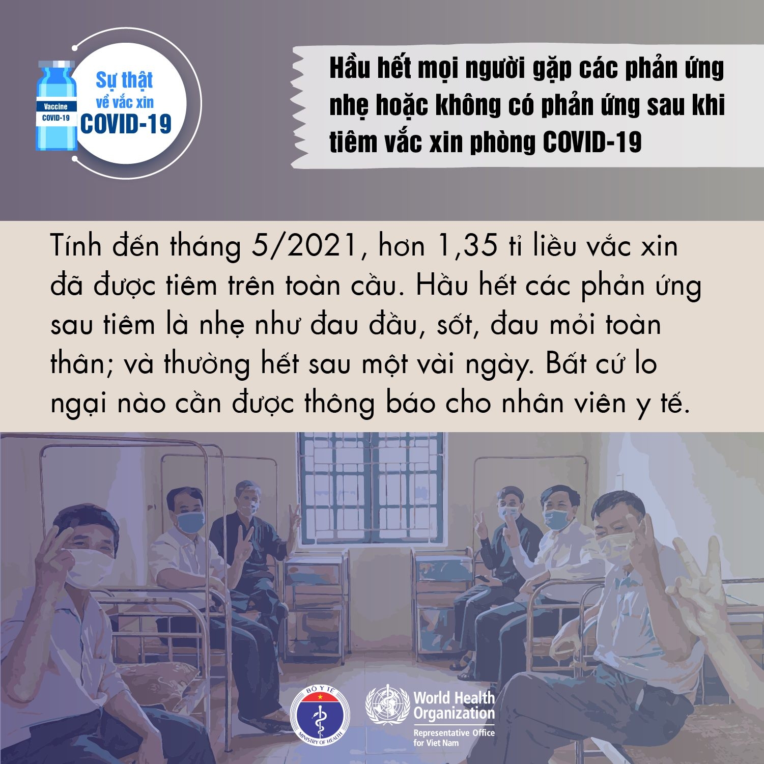 Bộ Y tế khuyến cáo những sự thật về vaccine phòng Covid-19
