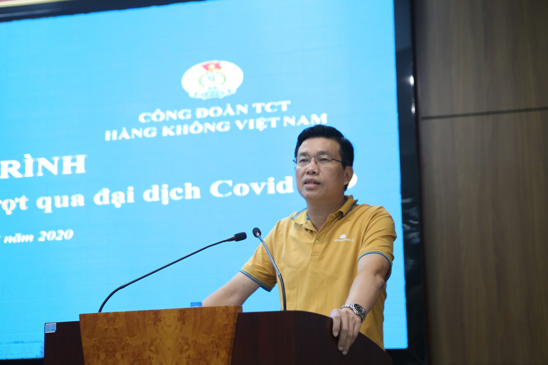 Đồng chí Tạ Thiên Long - Chủ tịch Công đoàn Tổng Công ty Hàng không Việt Nam 1030 img 6432