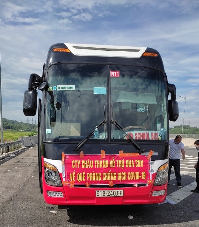 Đưa thuyền viên hoàn thành cách ly về nhà an toàn