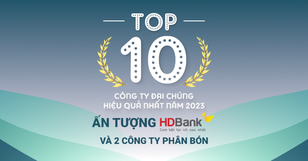 Top 10 công ty đại chúng hiệu quả nhất năm 2023: Ấn tượng HDBank, Đạm Phú Mỹ và Hóa dầu Đức Giang Top 10 công ty đại chúng hiệu quả nhất năm 2023: Ấn tượng HDBank, Đạm Phú Mỹ và Hóa dầu Đức Giang