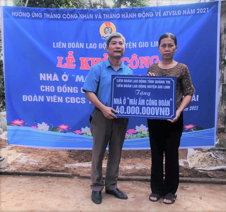 Công đoàn Quảng Trị: Trao niềm vui cho đoàn viên, NLĐ qua những ngôi nhà Mái ấm Công đoàn