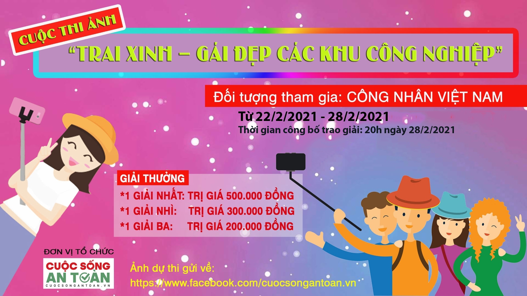 Kết quả cuộc thi ảnh “Trai xinh – Gái đẹp các khu công nghiệp” từ ngày 22 – 28/2