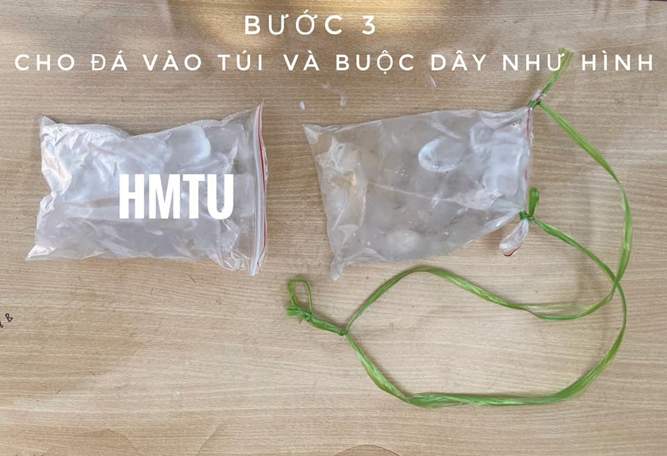 Đeo túi đá trên người, giải pháp giảm nhiệt có “1-0-2” của nhân viên y tế ở Bắc Giang