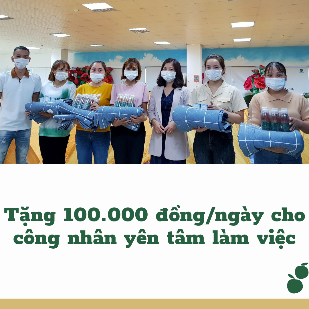 Dựng phòng tắm di động, tặng 100.000 đồng/ngày cho công nhân yên tâm làm việc