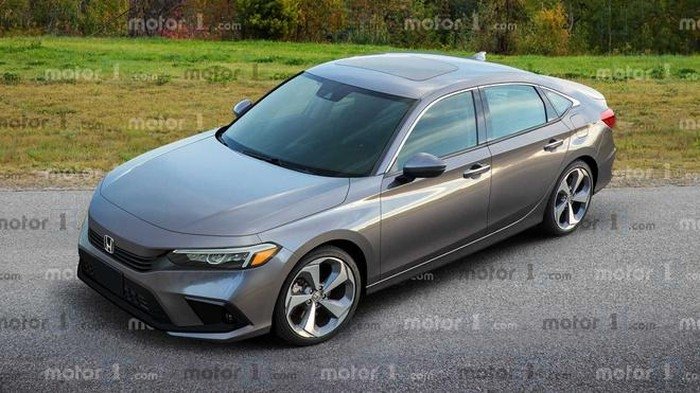 Lộ diện bản phác thảo của mẫu Honda Civic 2022 lo dien ban phac thao cua mau honda civic 2022