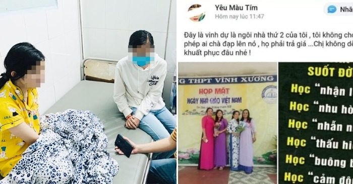 Cô giáo Huệ và các tiếp viên đừng Cô giáo Huệ và các tiếp viên đừng
