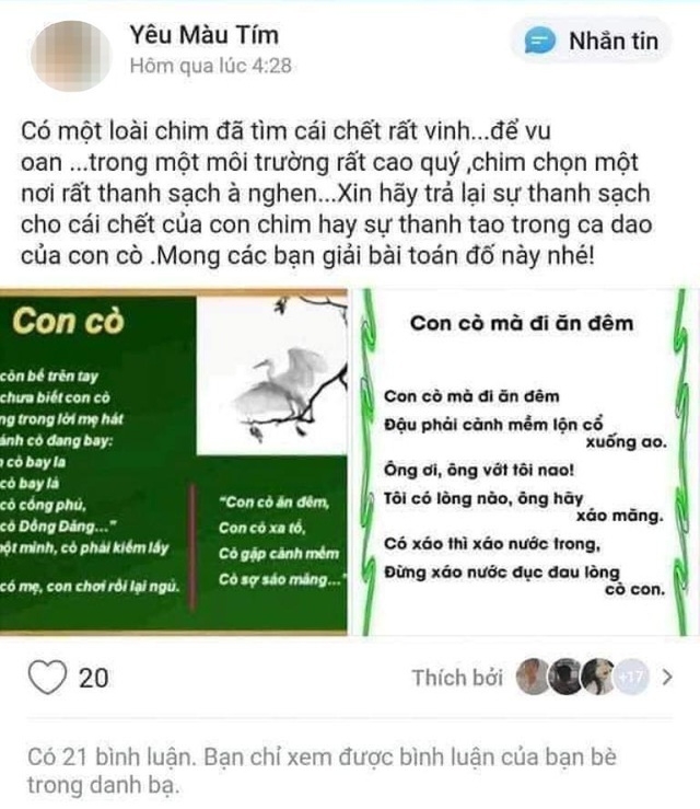 Vụ nữ sinh tự tử vì bị kỷ luật: Dòng trạng thái lạnh lùng của cô giáo “Yêu màu tím”