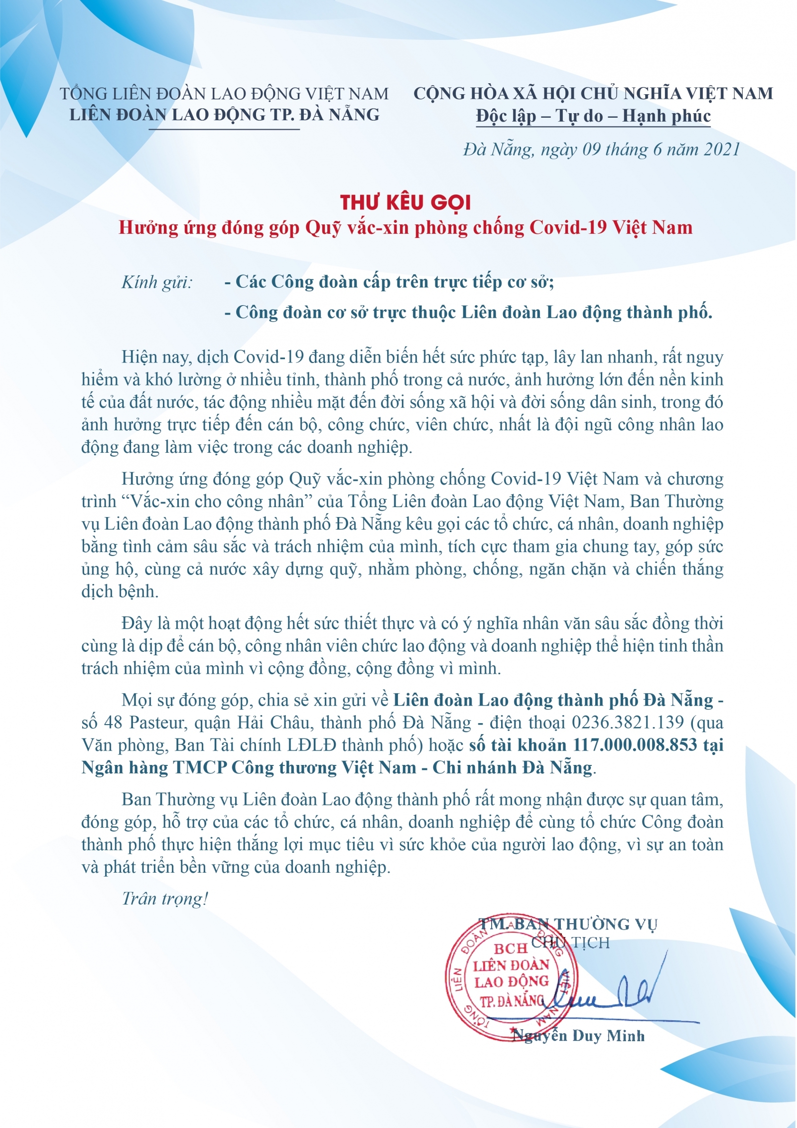 Công nhân Đà Nẵng mong vắc xin sẽ sớm được triển khai tại các KCN