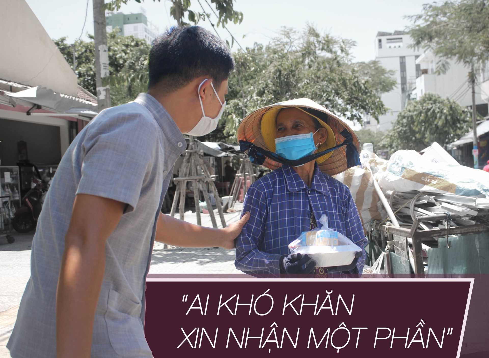 “Ai khó khăn xin nhận một phần” “Ai khó khăn xin nhận một phần”