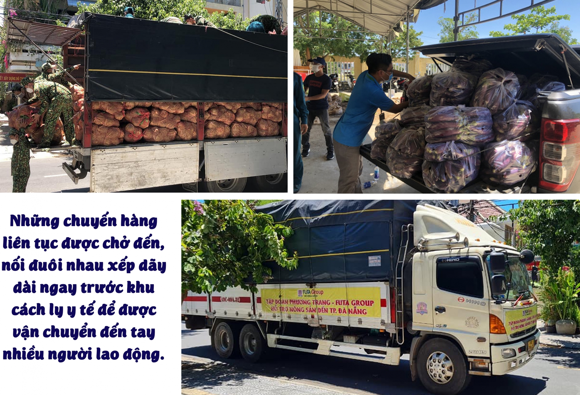 Những chuyến xe gửi gắm yêu thương đến người Đà Nẵng Những chuyến xe gửi gắm yêu thương đến người Đà Nẵng
