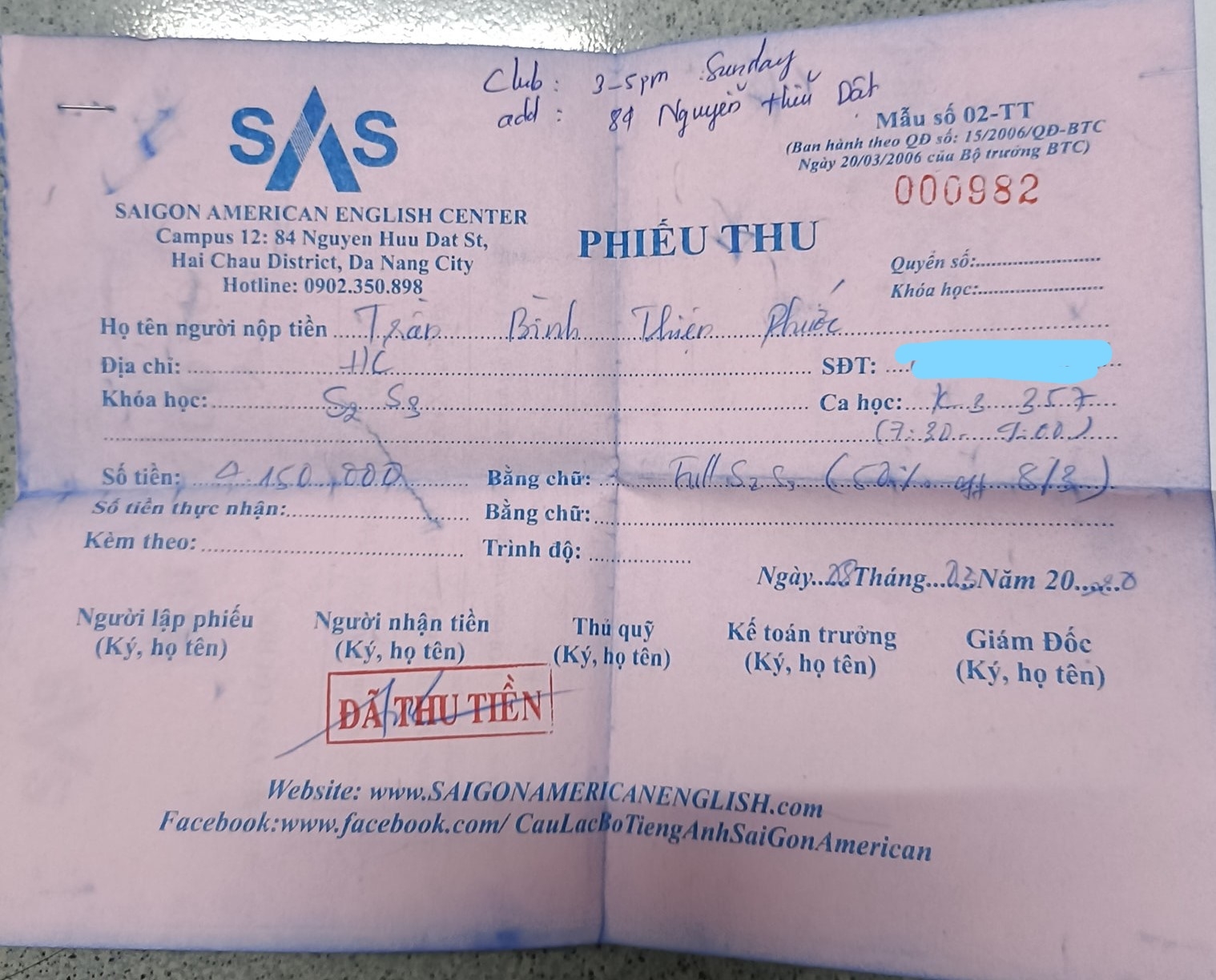 Trung tâm ngoại ngữ SAS bất ngờ đóng cửa, giáo viên và học viên tá hỏa đòi nợ