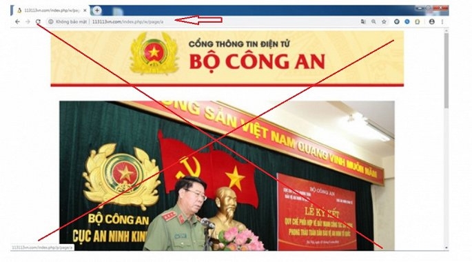 Phát hiện hàng loạt trang mạng giả mạo lực lượng công an thu thập thông tin phat hien hang loat trang mang gia mao luc luong cong an thu thap thong tin