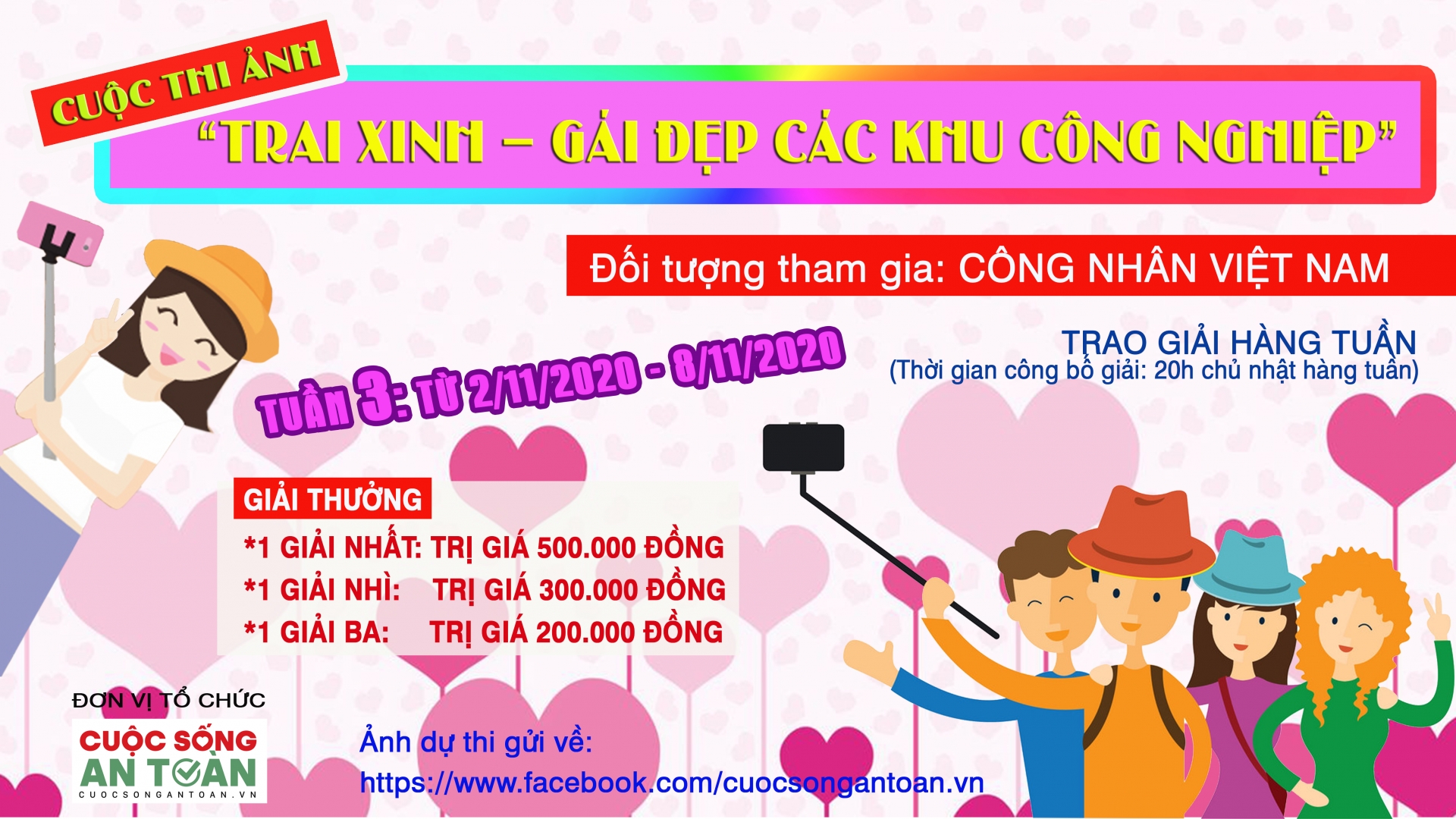 Cập nhật TOP 5 “Trai xinh - Gái đẹp các khu công nghiệp” tuần 3 tính đến ngày 6/11