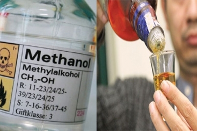 1 người tử vong, 2 người nhập viện do uống methanol