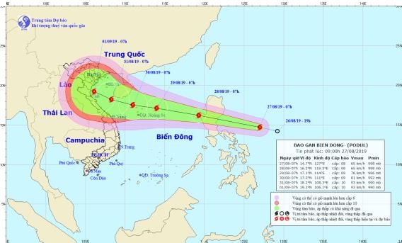 Bão lớn hình thành ở Philippines, hướng vào biển Đông