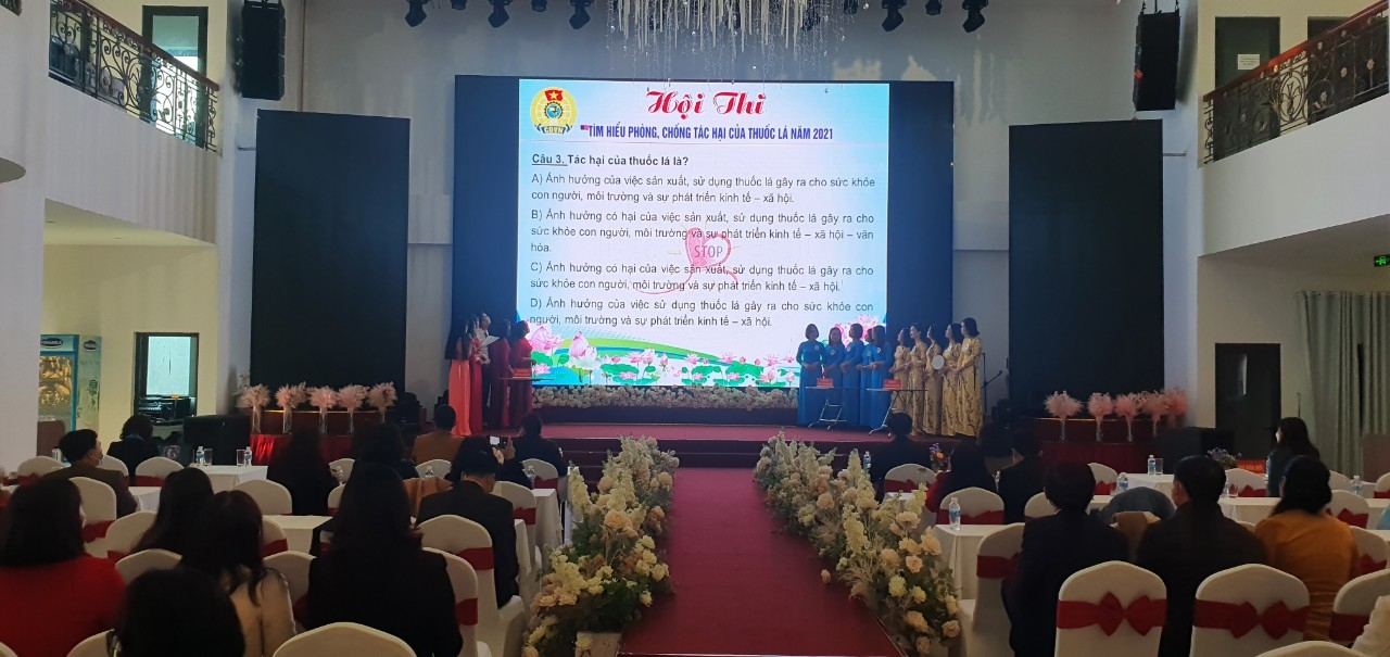 LĐLĐ tỉnh Lai Châu tổ chức Hội thi tìm hiểu phòng, chống tác hại thuốc lá