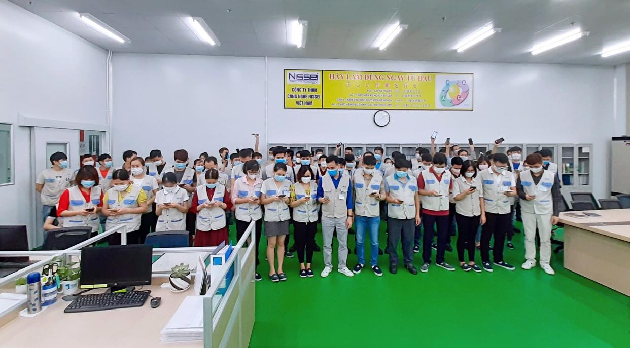 Cùng ngắm đồng phục công nhân của Công ty TNHH Công nghệ Nissei Việt Nam