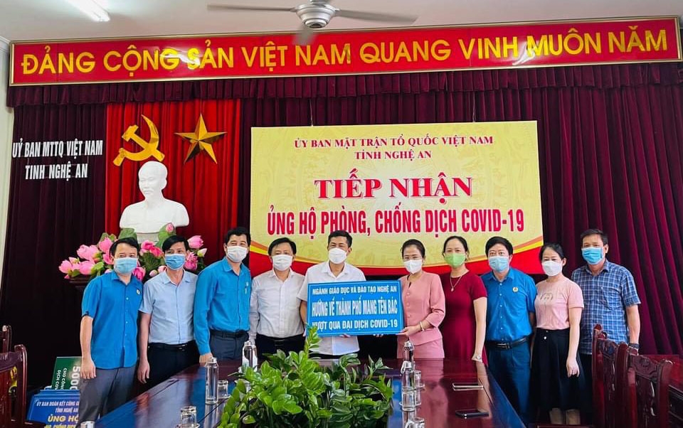 Đoàn viên ngành Giáo dục Nghệ An phát huy tinh thần sẻ chia trong đại dịch