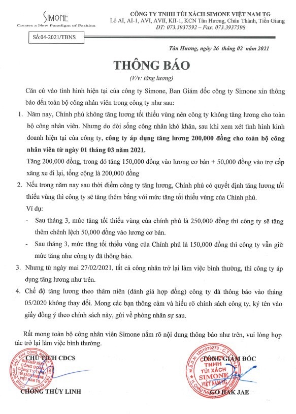 Hàng ngàn công nhân Simone Tiền Giang tiếp tục ngừng việc, đội nắng đòi quyền lợi Hàng ngàn công nhân Simone Tiền Giang tiếp tục ngừng việc, đội nắng đòi quyền lợi