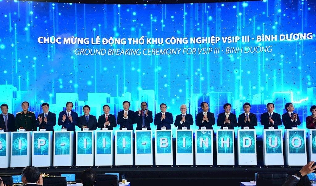 Thủ tướng Chính phủ Phạm Minh Chính tham dự lễ khởi công VSIP III