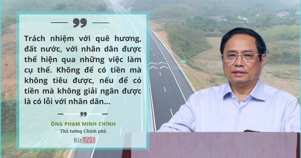 "Nếu để có tiền mà không giải ngân được là có lỗi với nhân dân"