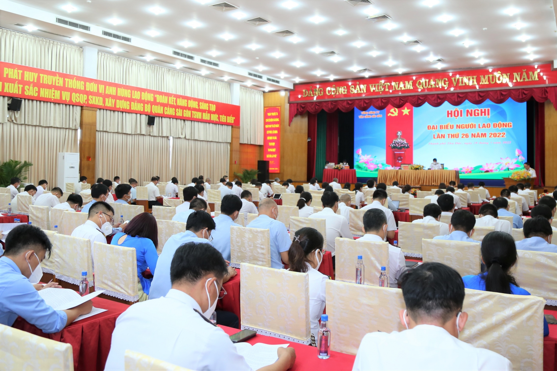 Tổng công ty Tân Cảng Sài Gòn: Hội nghị đại biểu người lao động năm 2022 Tổng công ty Tân Cảng Sài Gòn: Hội nghị đại biểu người lao động năm 2022