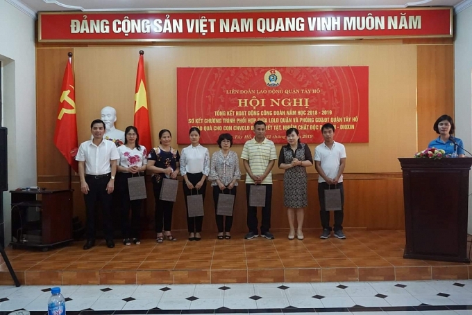 lien doan lao dong quan tay ho tong ket hoat dong cong doan nam hoc 2018 2019
