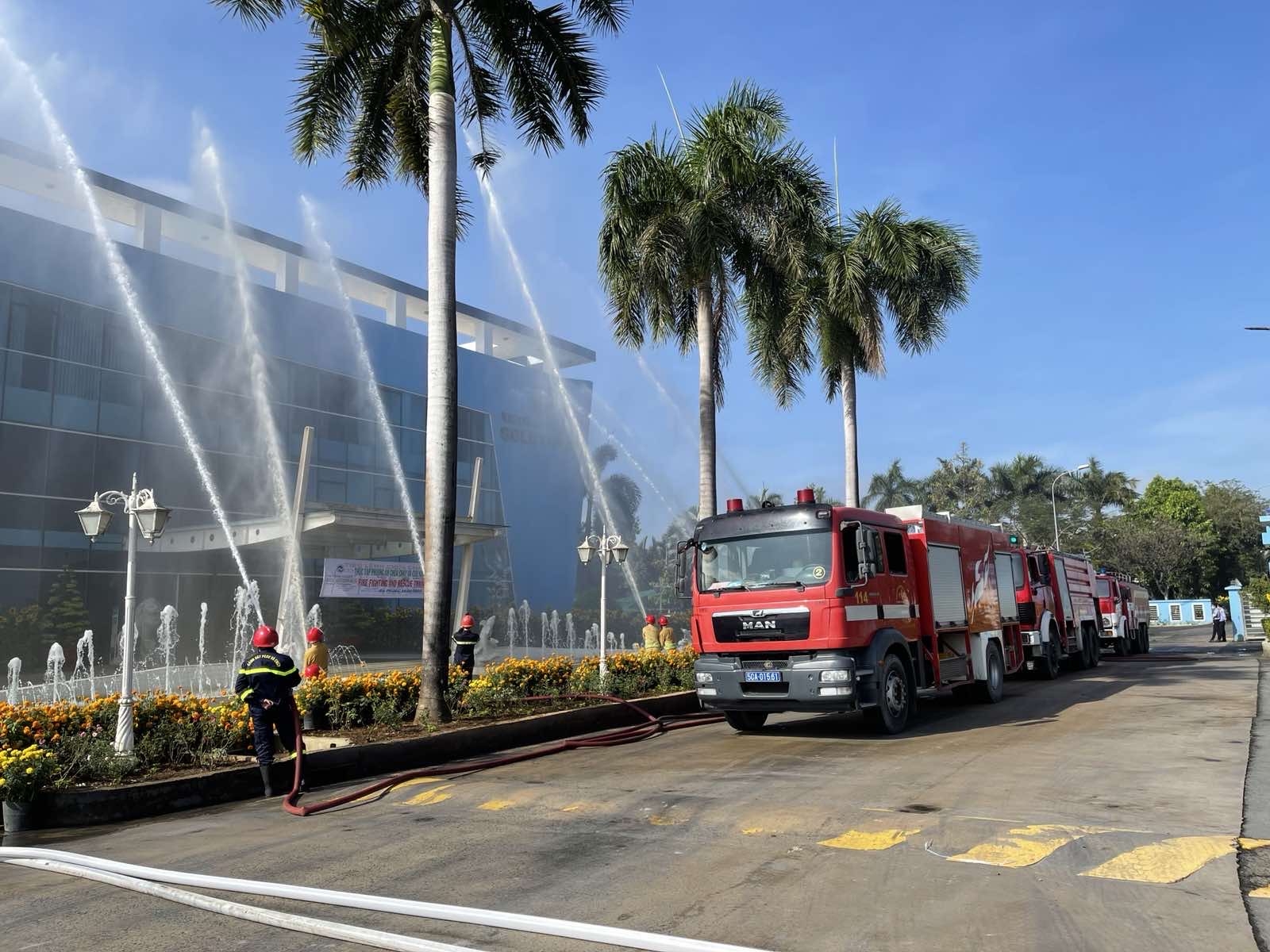 Diễn tập phương án chữa cháy, cứu hộ cứu nạn tại VWS Diễn tập phương án chữa cháy, cứu hộ cứu nạn tại VWS