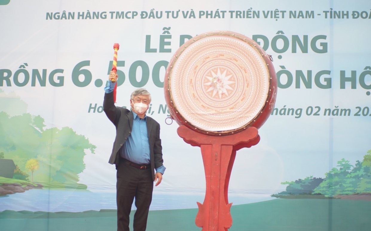 Ngân hàng BIDV trồng 6.500 cây xanh tại Nghệ An