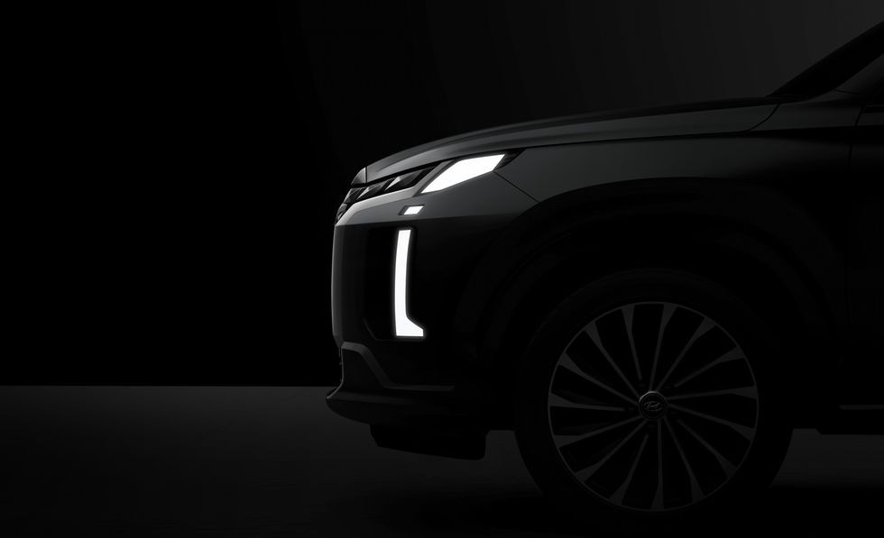 Hyundai palisade 2023 lộ diện trước giờ ra mắt