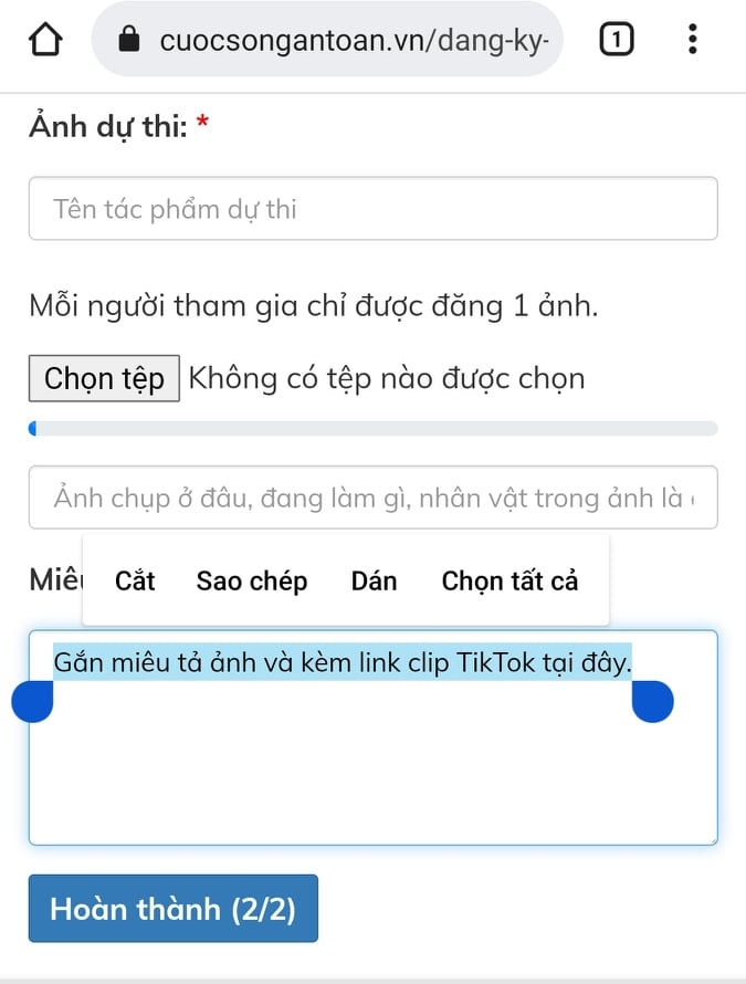 Cách gửi clip TikTok dự thi "Trai xinh - Gái đẹp các Khu công nghiệp"