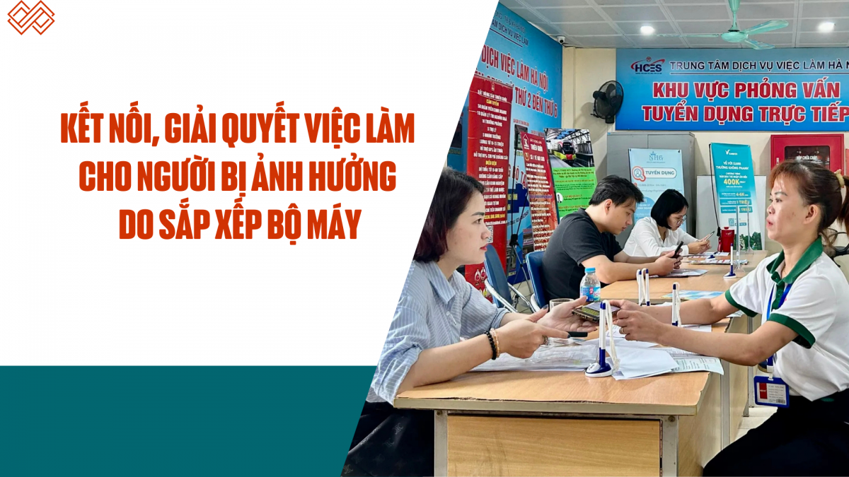 Kết nối, giải quyết việc làm cho người bị ảnh hưởng do sắp xếp bộ máy
