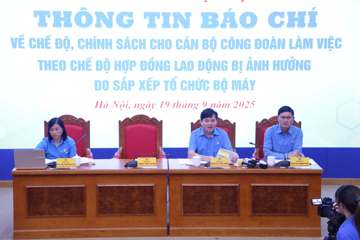 Triển khai chính sách hỗ trợ cán bộ công đoàn theo Nghị quyết 07/2025/NQ-CP