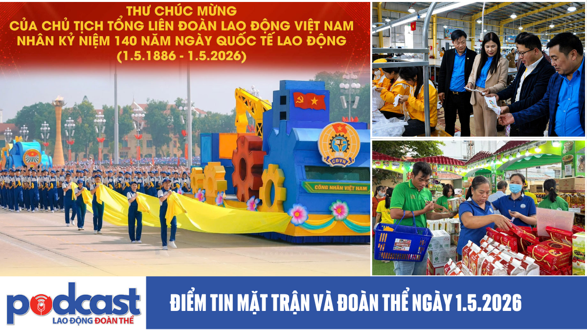 Bản tin Mặt trận và Đoàn thể ngày 1.5.2026
