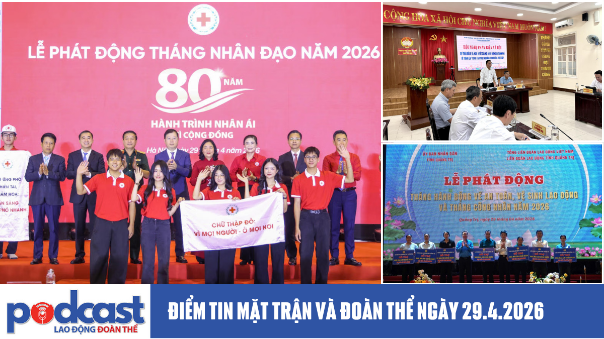 Bản tin Mặt trận và Đoàn thể ngày 29.4.2026