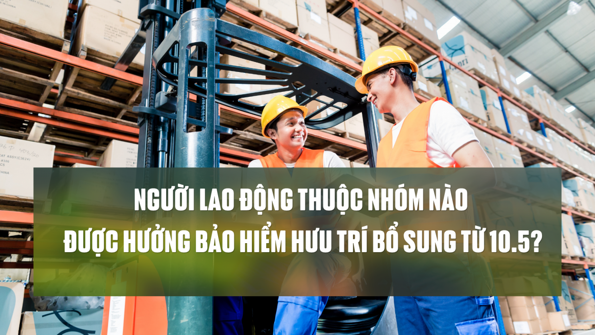 Người lao động thuộc nhóm nào được hưởng bảo hiểm hưu trí bổ sung từ 10.5?